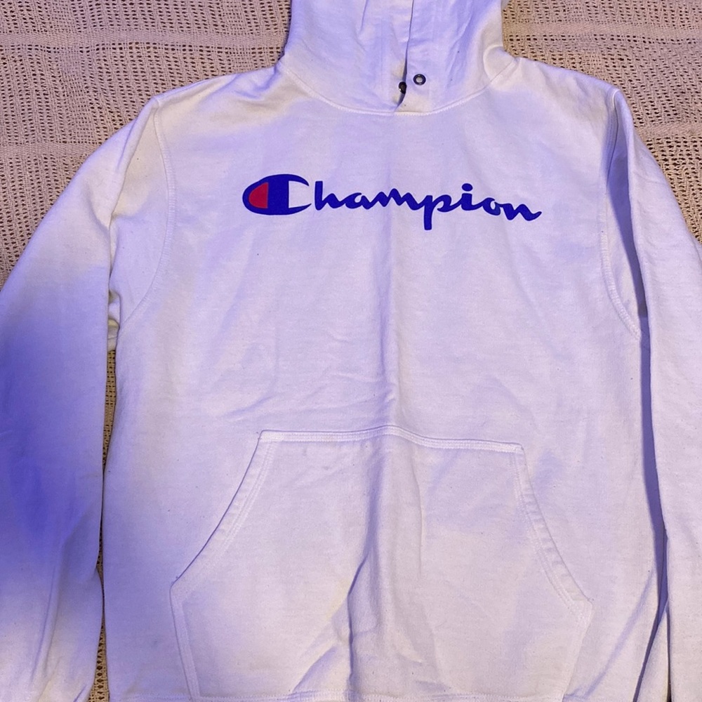 white champion hoodie